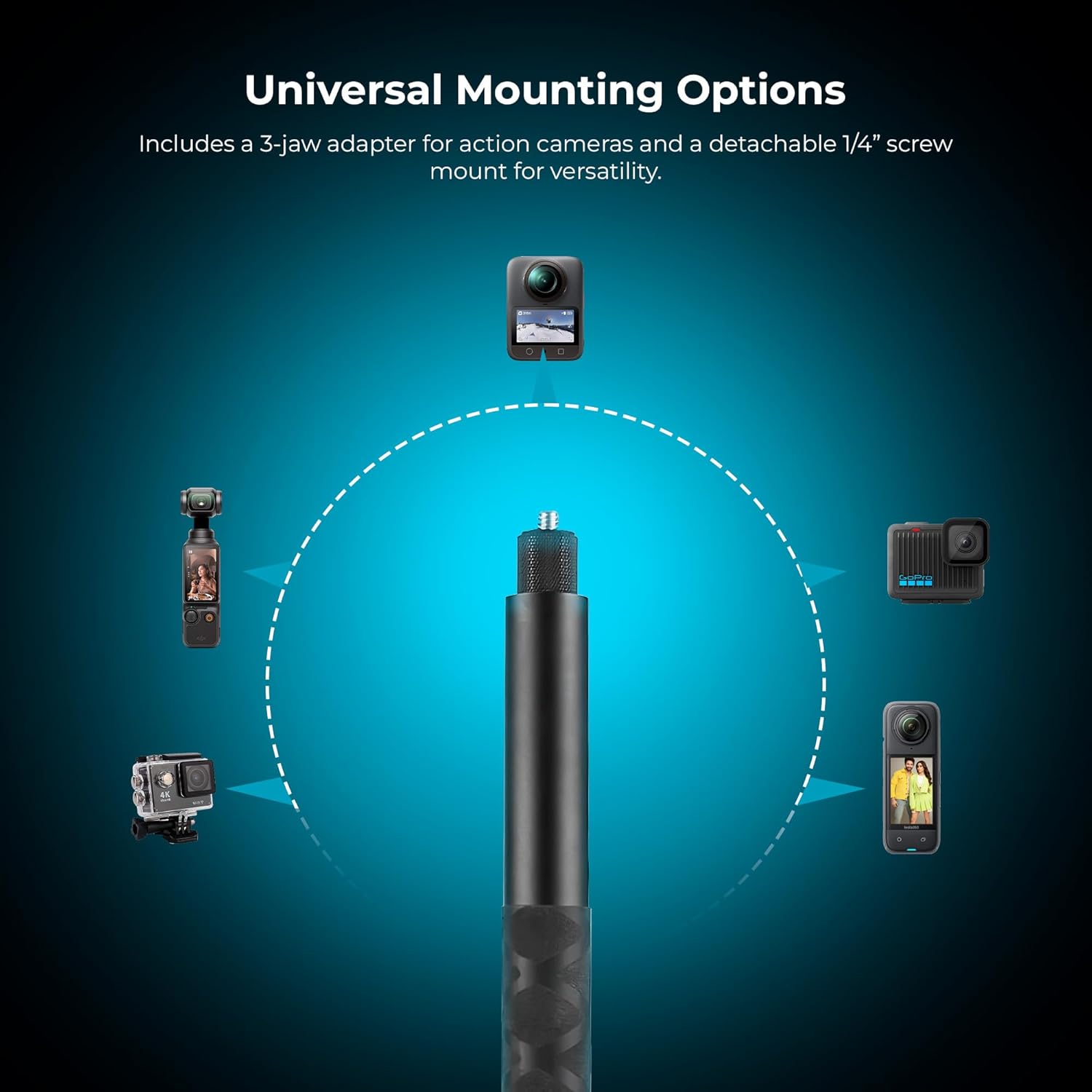 Digitek (DTR 495 IS) 1.5 Meter Invisible Stick for Action Cams