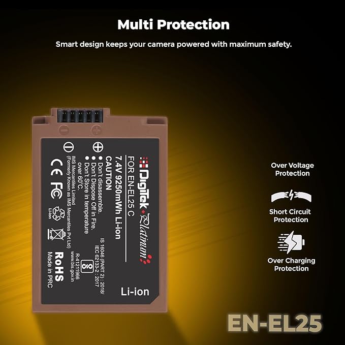 Digitek Platinum ENEL 25 Type C Li-ion Battery for Nikon