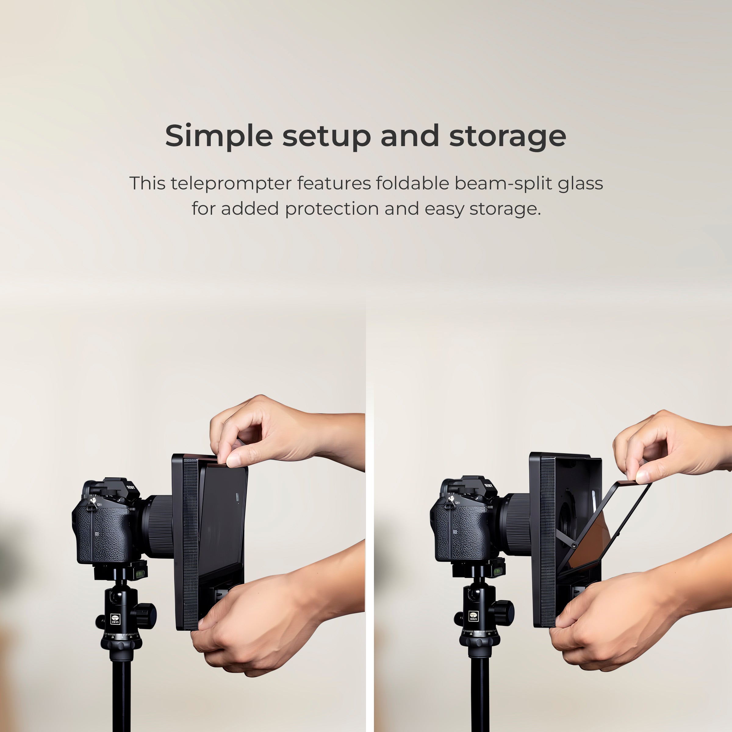Digitek (DTP 010) 10†Digitek Teleprompter for Smartphone & DSLR Supports w/Remote Control, APP Compatible with iOS & Android System for Video Creator - Digitek