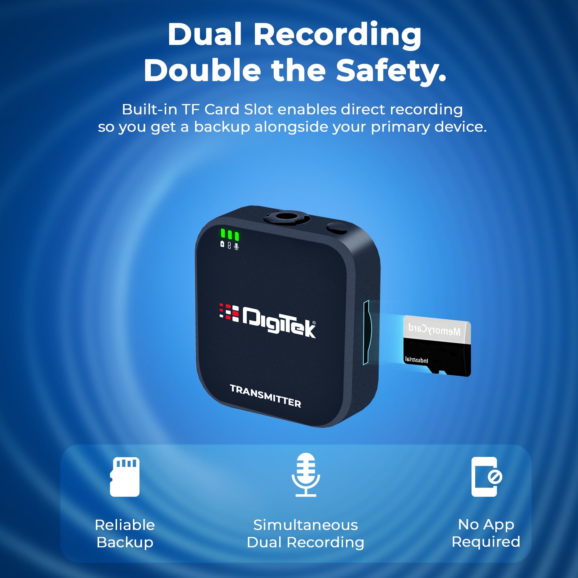 Digitek (DWM 101 Mini) 2-in-1 Wireless Microphone