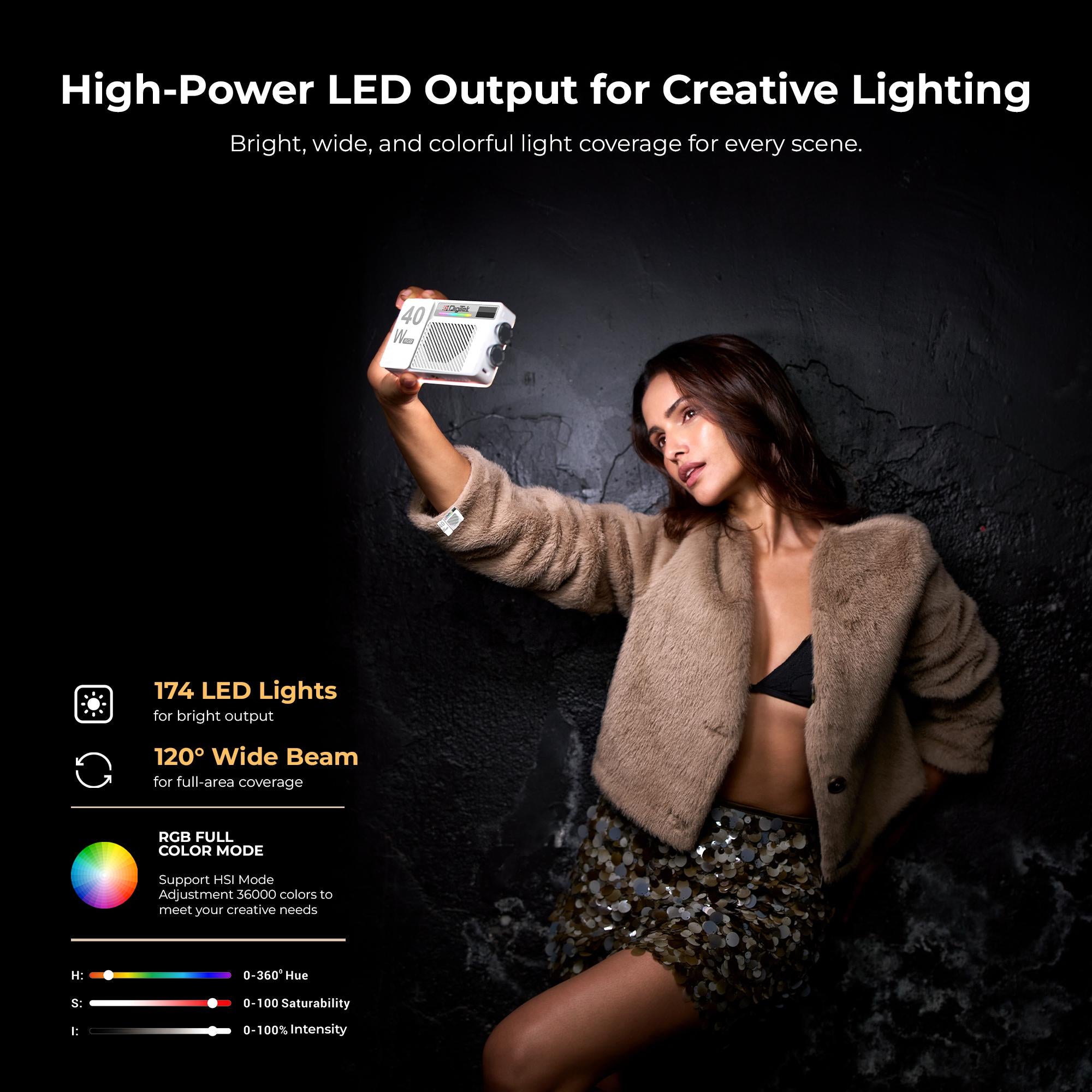 Digitek LED-D40W RGB LED Video Light