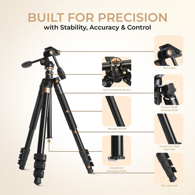 Digitek (DTR 620 BH) 6ft Multi-Angle DV Tripod cum Monopod