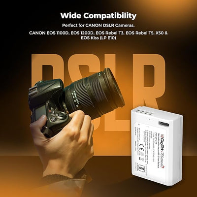 Digitek Platinum (LP-E10 Type C) 1000mAh Li-ion Battery for Canon Cameras