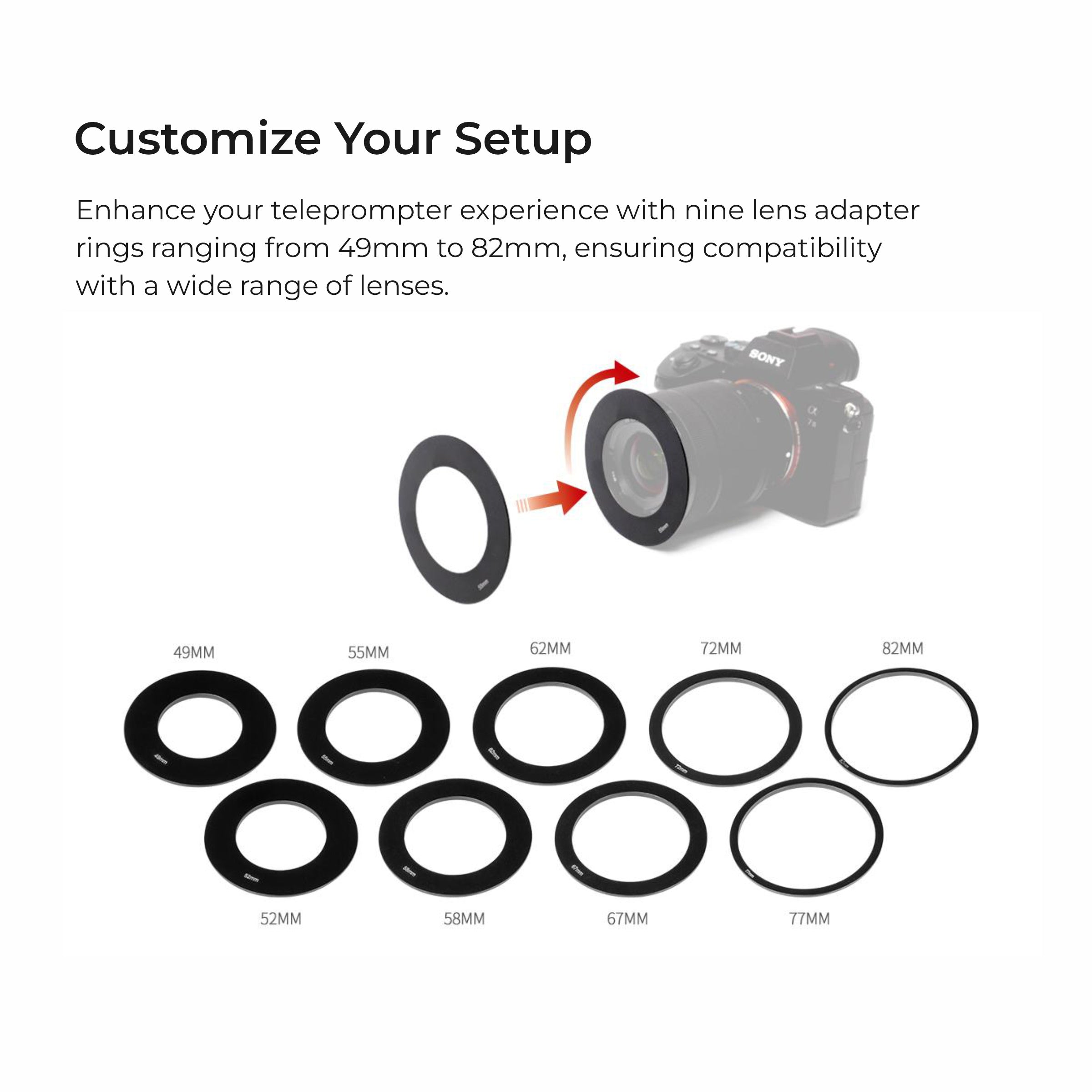 Digitek (DTP 010) 10â€ Digitek Teleprompter for Smartphone & DSLR Supports w/Remote Control, APP Compatible with iOS & Android System for Video Creator - Digitek