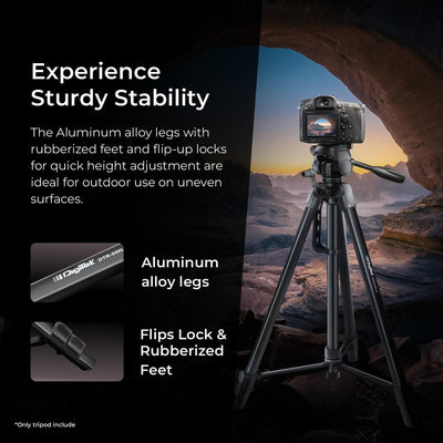 Digitek (DTR-550 LW) (67 Inch) Tripod For DSLR, Camera with Operating Height: 5.57 Feet - Digitek