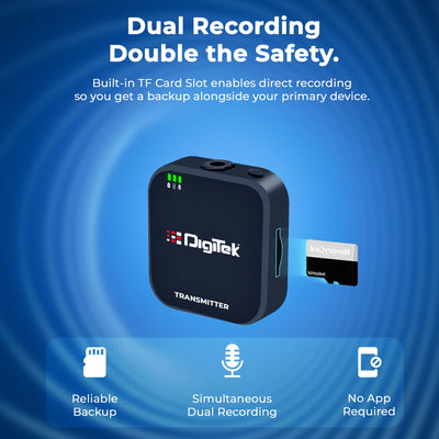 Digitek (DWM 101 Mini) 2-in-1 Wireless Microphone