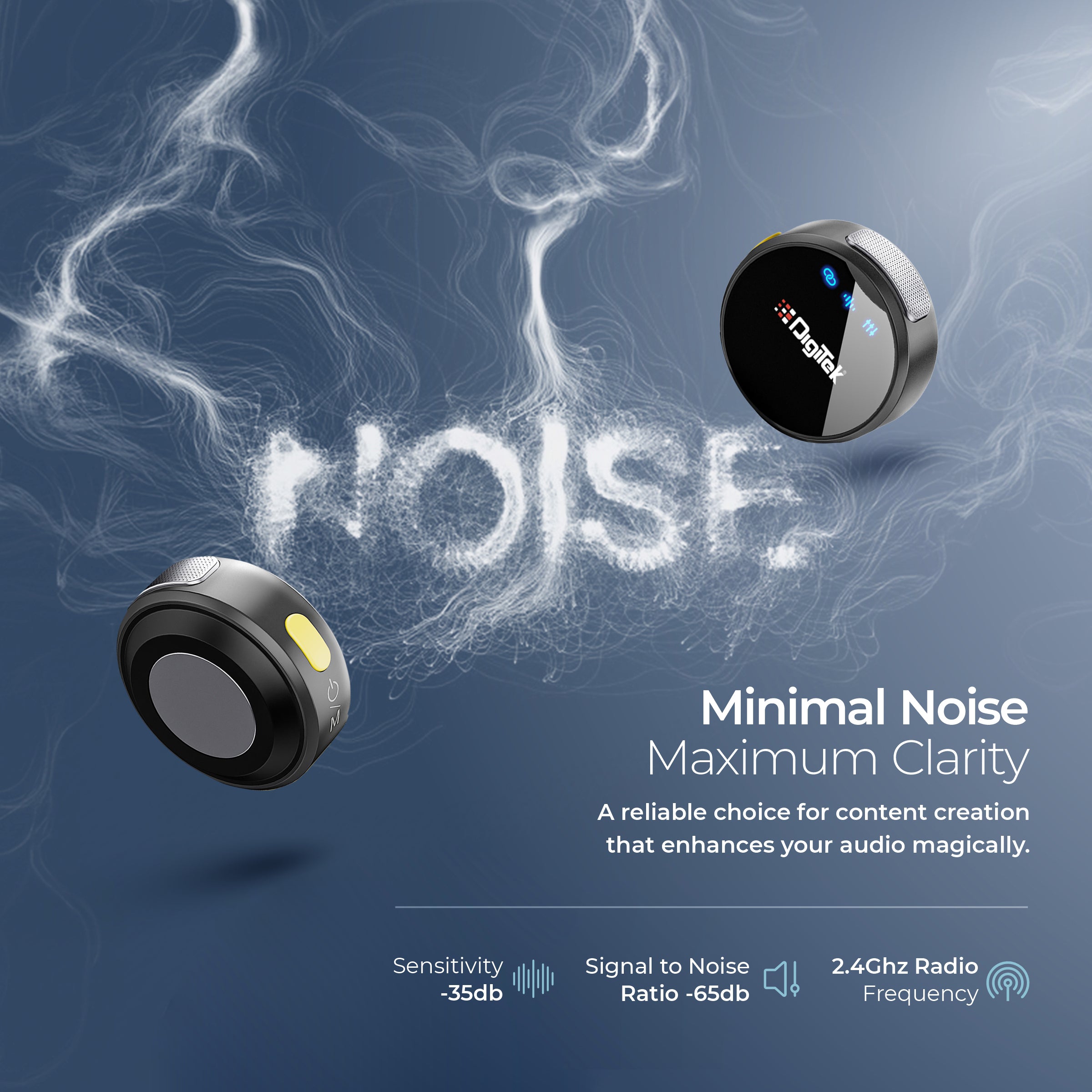 Digitek (DWM-116) 2-in-1 Wireless Microphone