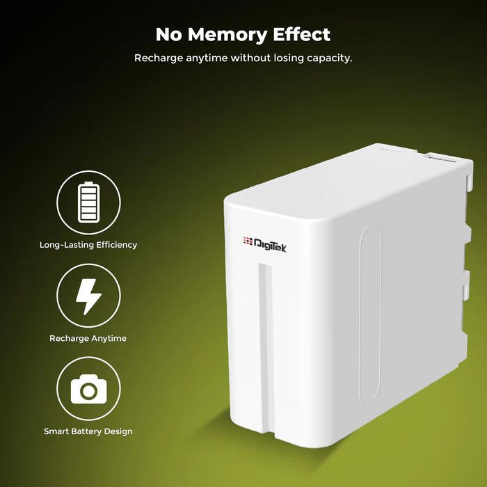 Digitek (NP-F980 C Platinum) 16000mAh Rechargeable Li-ion Battery for Cameras