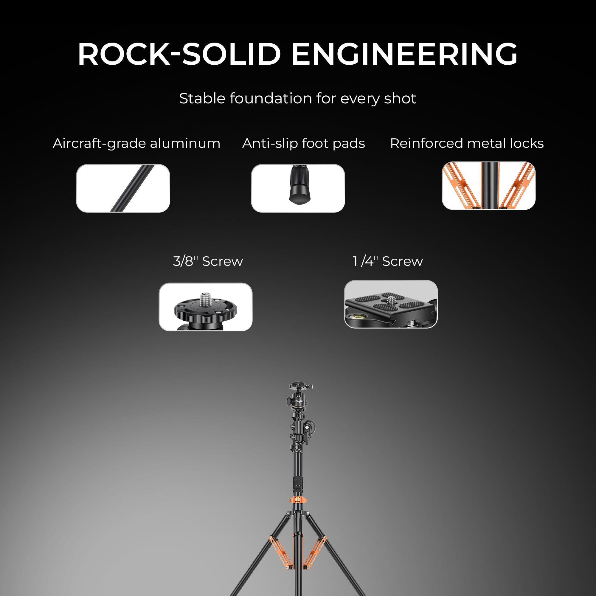 Digitek (DTR 830BH) 8.26ft Light Stand cum Tripod