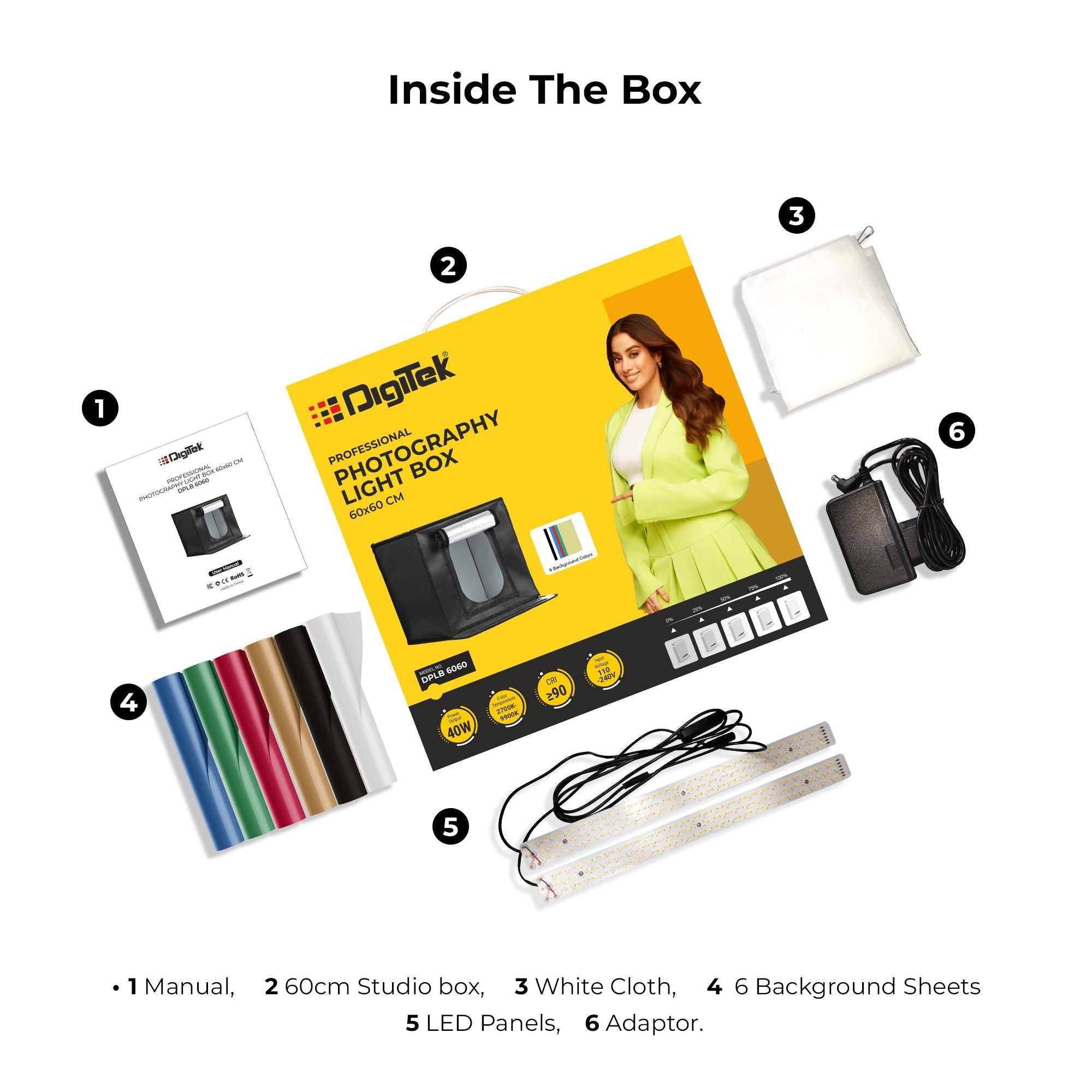 Digitek (DPLB 6060) 60cm Photo Studio Light Box